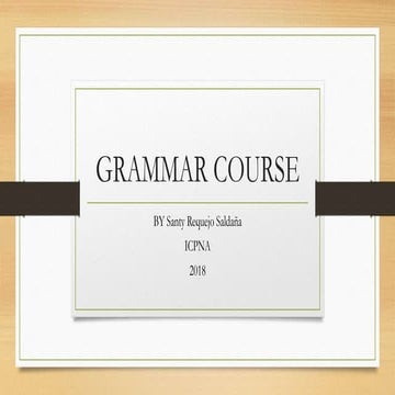 Grammar course