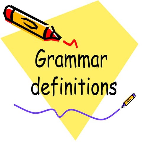 Grammar definitions