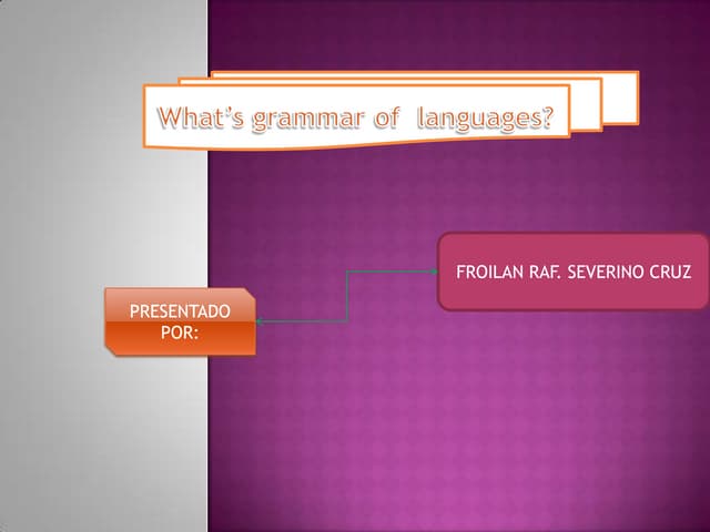 Grammar definitions 