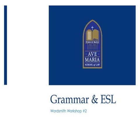 Grammar & ESL