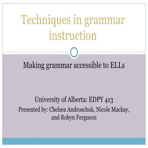 Grammar instruction (1)