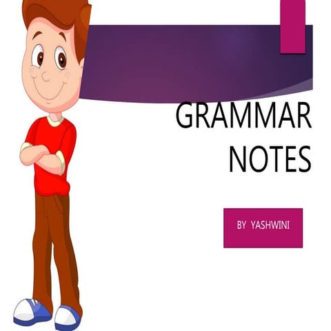 Grammar notes UPSR