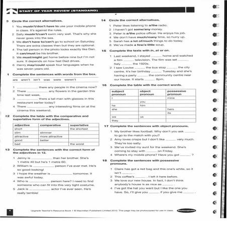 Grammar practice (standard)