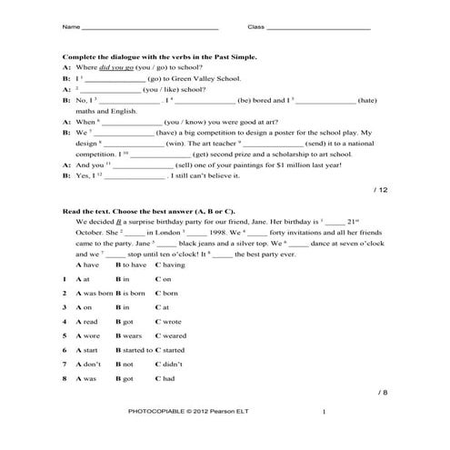 GrammarReviewThirdBimester