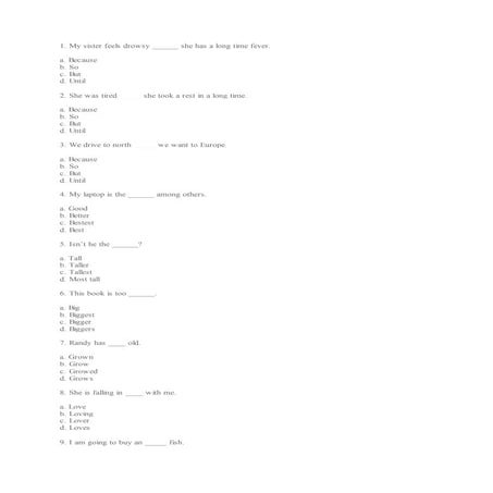 Grammar test | PDF
