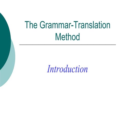 Grammar traslation method[1] (1)