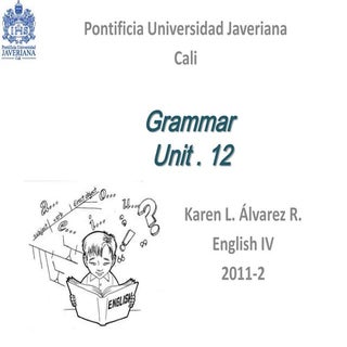 Grammar unit 12