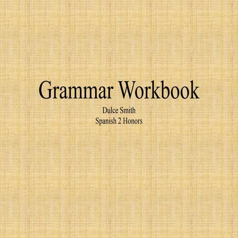 Grammar workbook