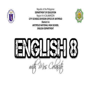 Appropriate grammatical signals or expressions