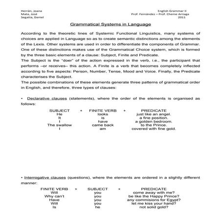 Grammatical systems (joana, jose, daniel)