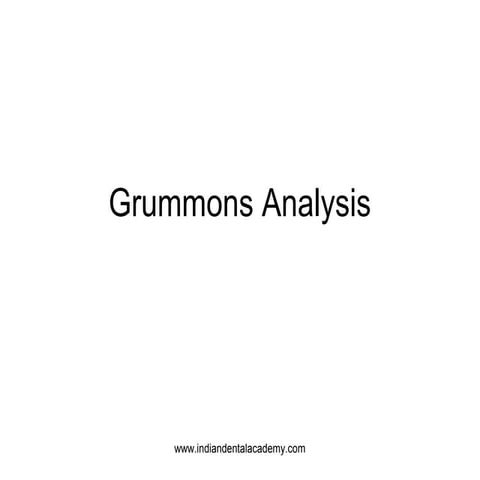 Grammons analysis and cogs
