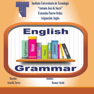 English grammar and its difference with Spanish grammar