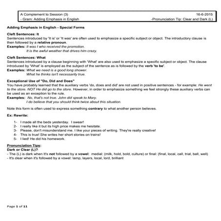 Intermediated Writing Grammar Course Sessions 3+4+5+ Exam