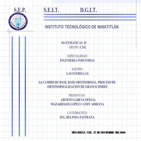 Gram schmidt