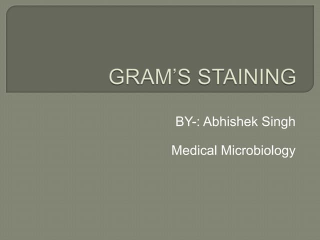 Gram stain