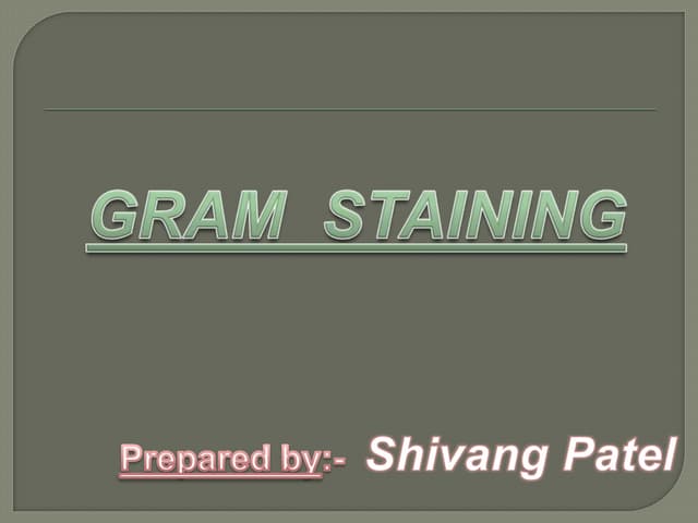 Gram staining