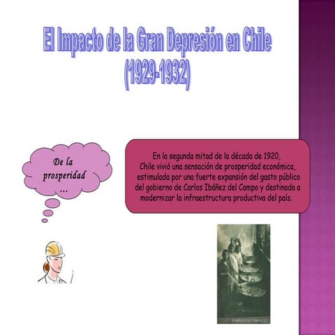 Crisis económica de 1929 y su impacto en Chile | PPTX