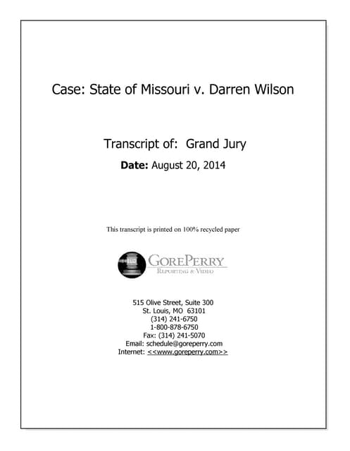 Michael Brown Case (Ferguson, Mo.):...