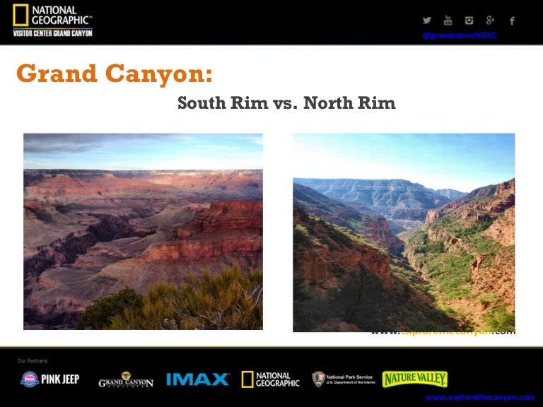 Grand Canyon South Rim vs North Rim
