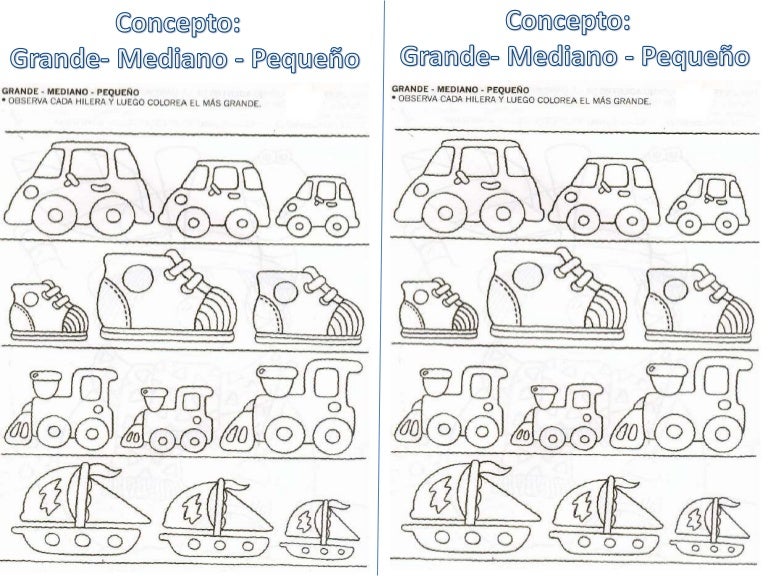 Grande mediano-pequeño