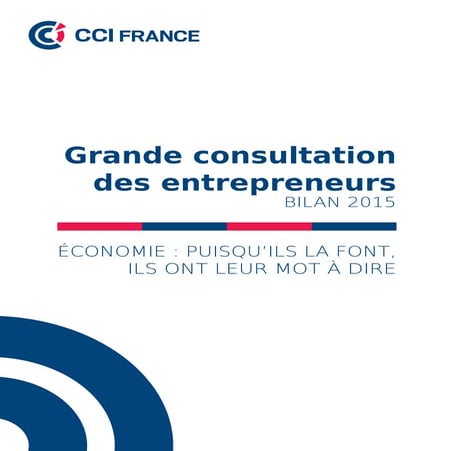 Grande consultation des entrepreneurs - Bilan 2015