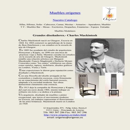 Grandes diseñadores charles mackintosh