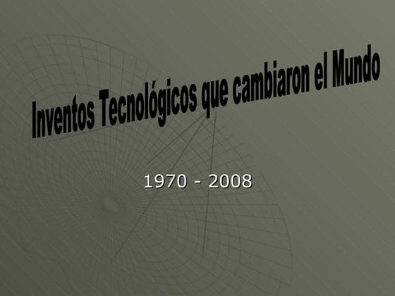 Inventos tecnologicos | DOCX | History | Genres
