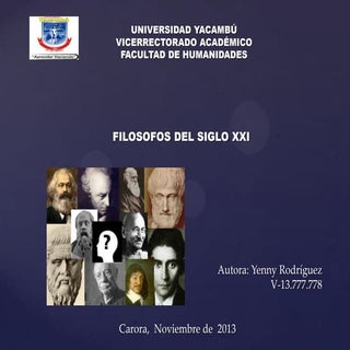 Grandes pensadores del siglo xxi