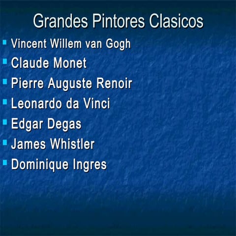 Grandes pintores clasicos