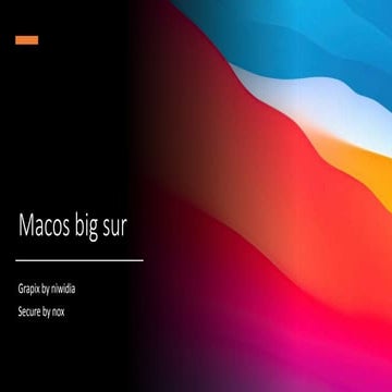 macos big sur | PPTX