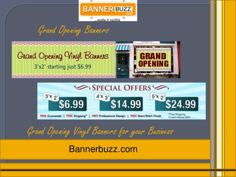 Grand Opening Vinyl Banners For Advertise Business