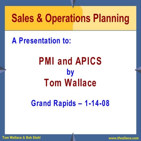 Sales & Operations Planning