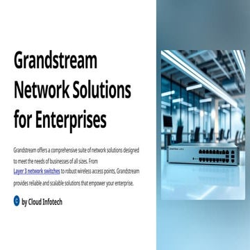 Layer 3 Network Switches | Cloud Infotech