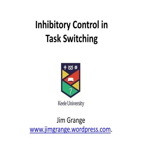 Inhibitory Control in Task Switching | PPTX