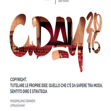 Copyright. Tutelare le proprie idee: quello che c'è da sapere tra moda, senti...