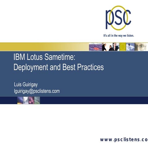 Granite PSC Sametime Best Practices Sym