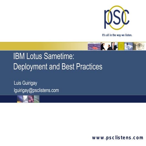 Granite Psc Sametime Best Practices
