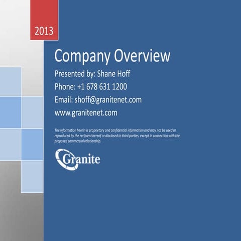 Granite Company Overview 2013 | Nationwide Voice and Data for Businesses