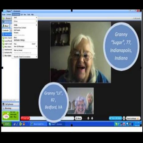 Grannies on Skype