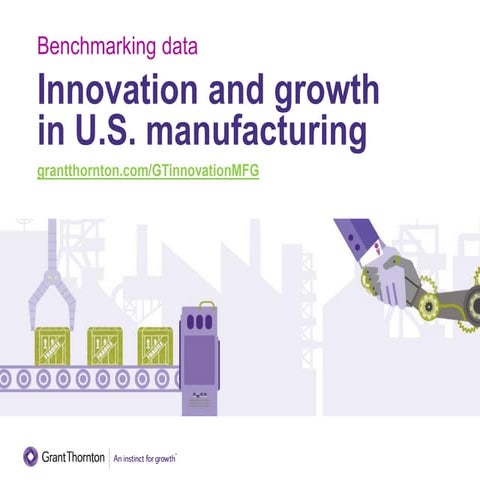 Benchmarking data: Innovation and growth in U.S. manufacturing