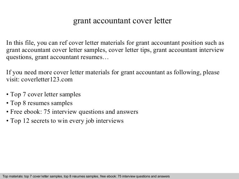 grant accountant cover letter