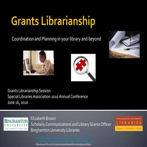 Grants librarianship 6 4 2010