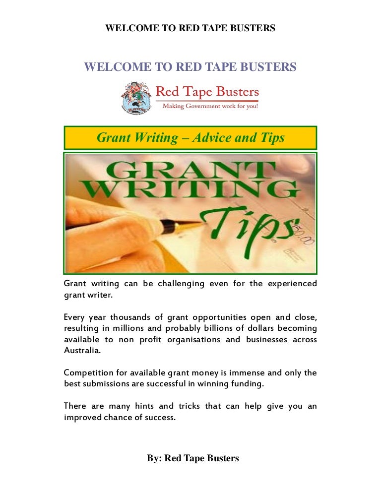 Grant writing 101 image