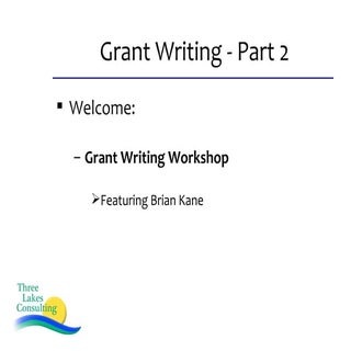 Grant Writing 3 9 12 Final