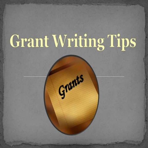 Grant Writing Tips