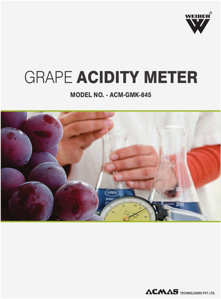 Grape Acidity Meter by ACMAS Technologies Pvt Ltd.