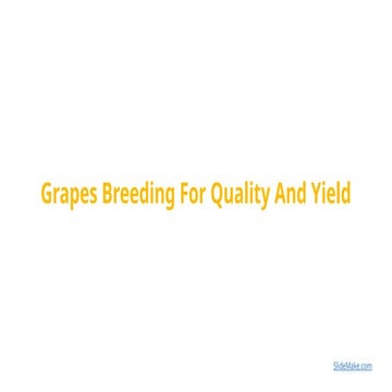 Breeding of grapes | PPTX