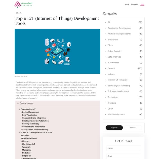 11 Best IoT Development Tools and it's Features