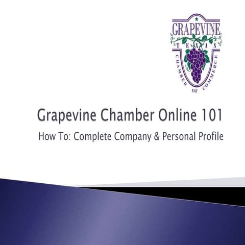 Grapevine Chamber Online 101 - Add a Job Posting | PPTX