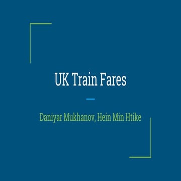 Graph of UK train stations